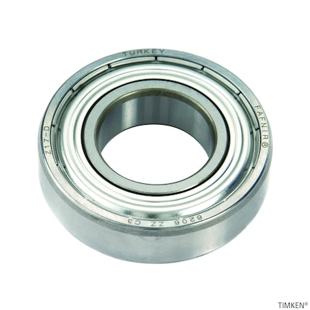 Timken Conrad Deep Groove Single Row Radial Ball Bearing With 2-Shields 206SS